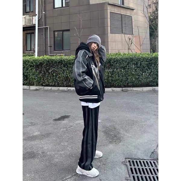 Áo Khoác Jacket Da Phong Cách Âu Mỹ Cool Ngầu