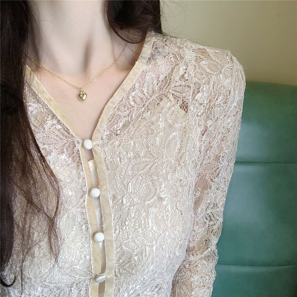 Vòng cổ choker mặt trái tim đơn giản thời trang Hàn Quốc cho nữ