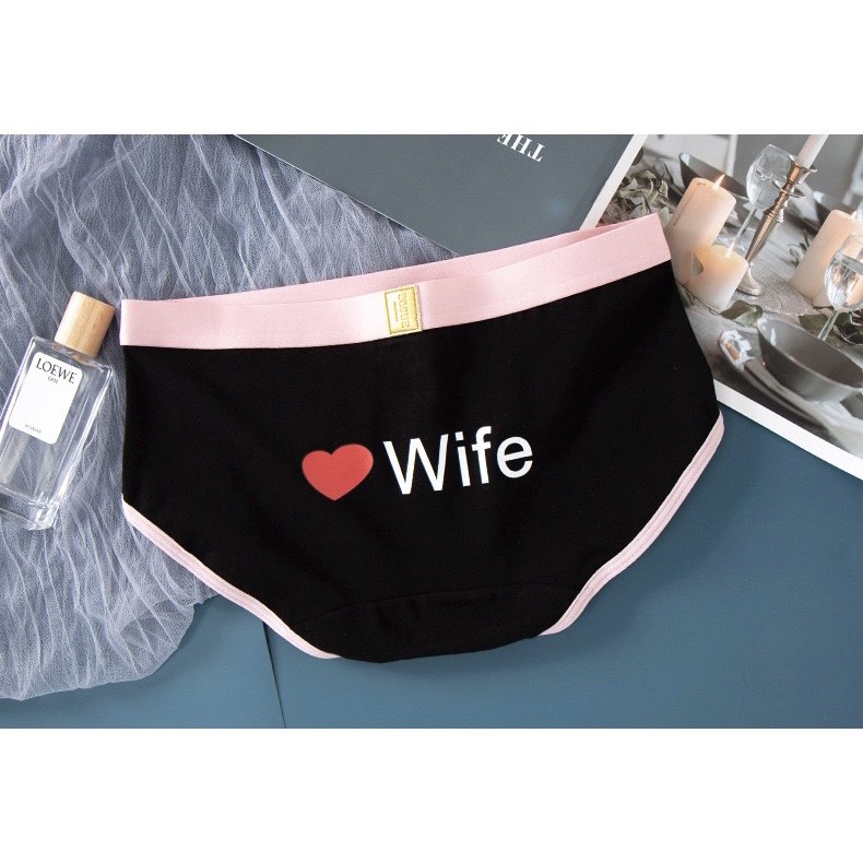 Quần Lót Đôi Cao Cấp - Quần Lót Nam Nữ Cotton Husband ❤️ Wife S95