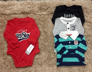 Set 4 carter xuất dư size 3M