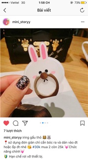 Iring gấu thỏ