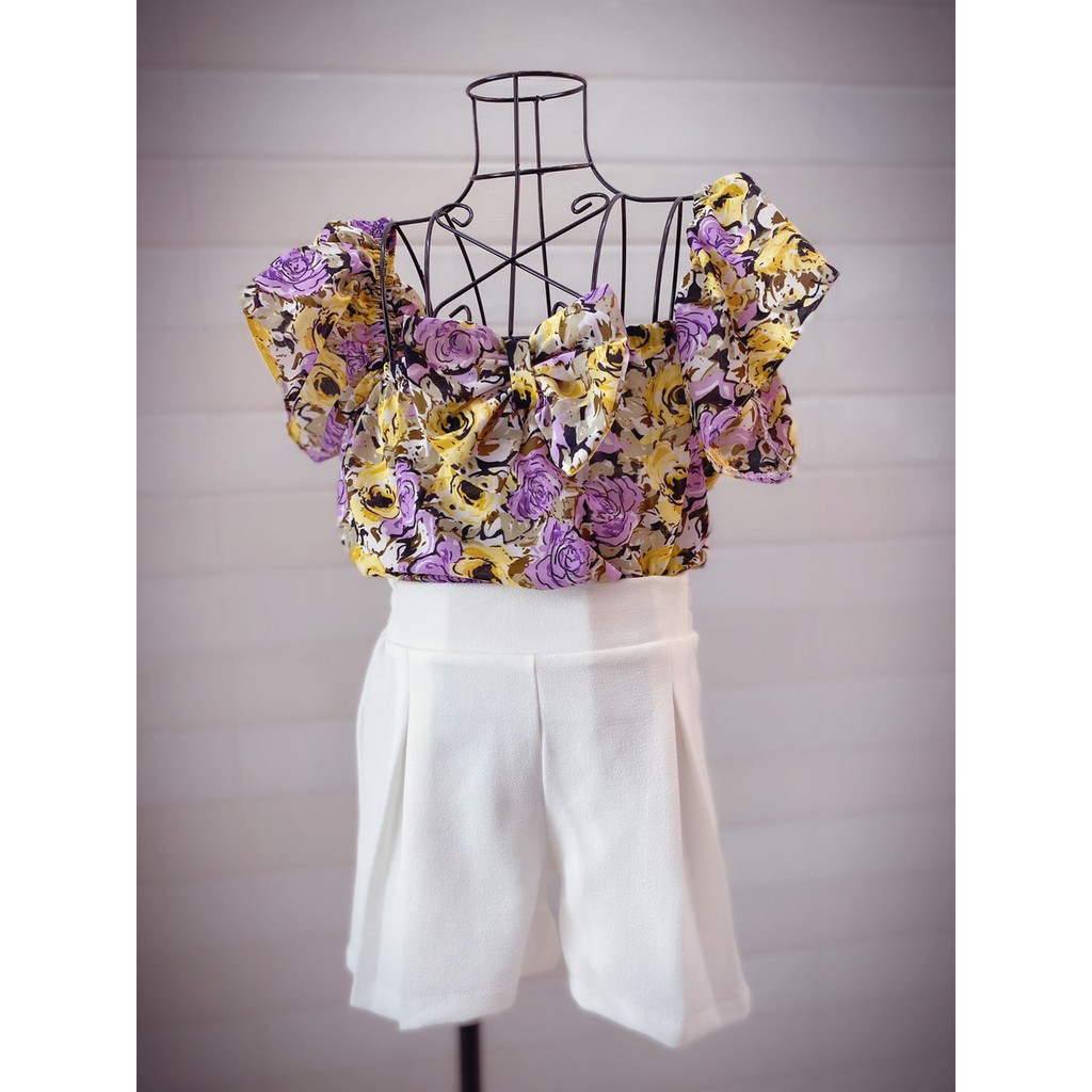 Set Đồ Lụa Đũi Bông Cho Bé Gái