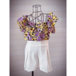 Set đồ lụa đũi bông cho bé gái