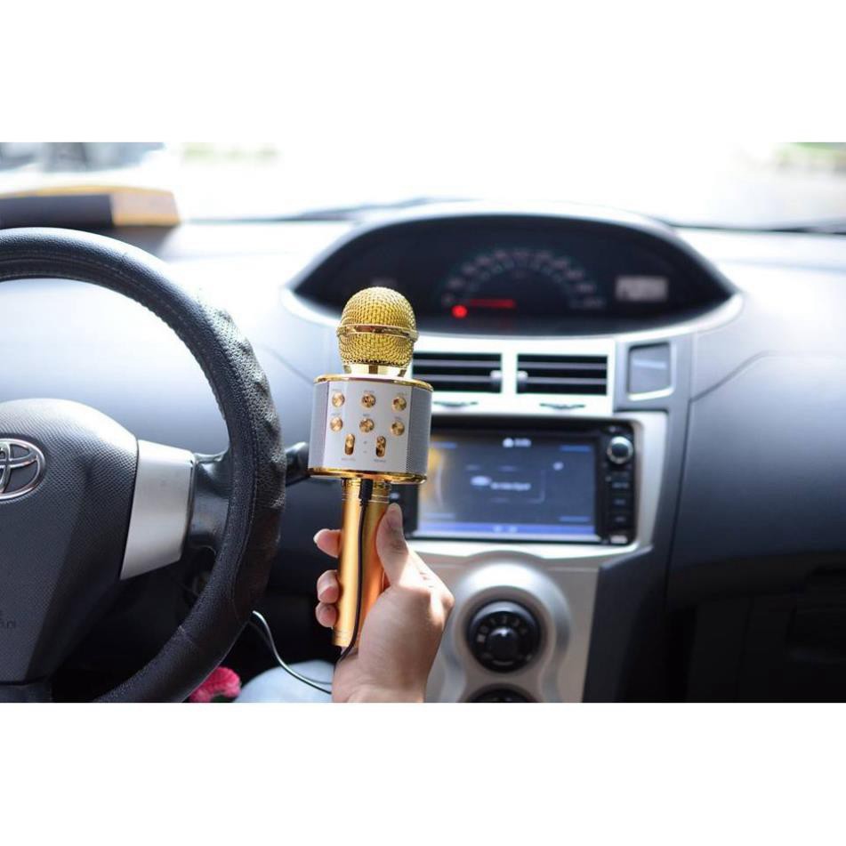 Mic Hát Bluetooth Karaoke  Không Dây WS858