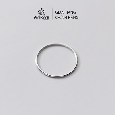 Nhẫn Bạc Nữ Minh Canh Jewelry - Tròn Trơn Mảnh