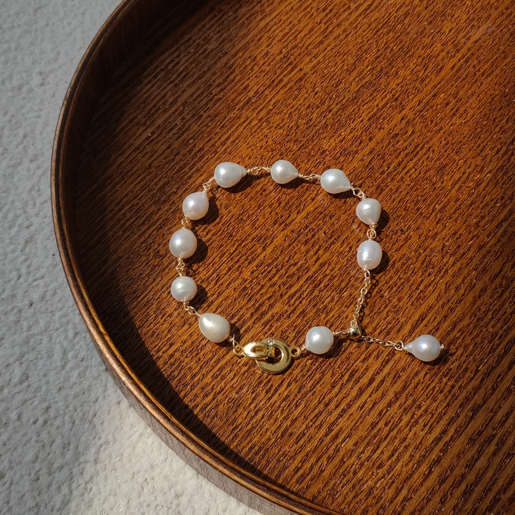 Vòng đeo tay Nữ Mạ 18K Thiết kế ban đầu Nữ tính Đơn giản Làm bằng tay đẹp VT-115