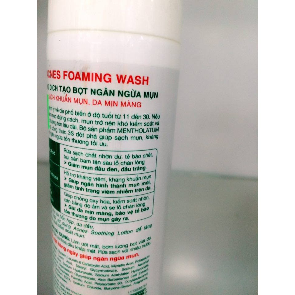 Acnes Foaming Wash 150ML – Dung dịch tạo bọt ngăn ngừa mụn