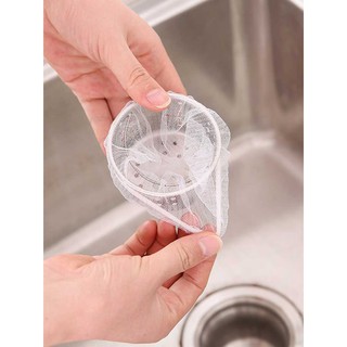 100 Túi Lưới Lọc Rác Chậu Rửa Tiện Lợi, Vệ Sinh