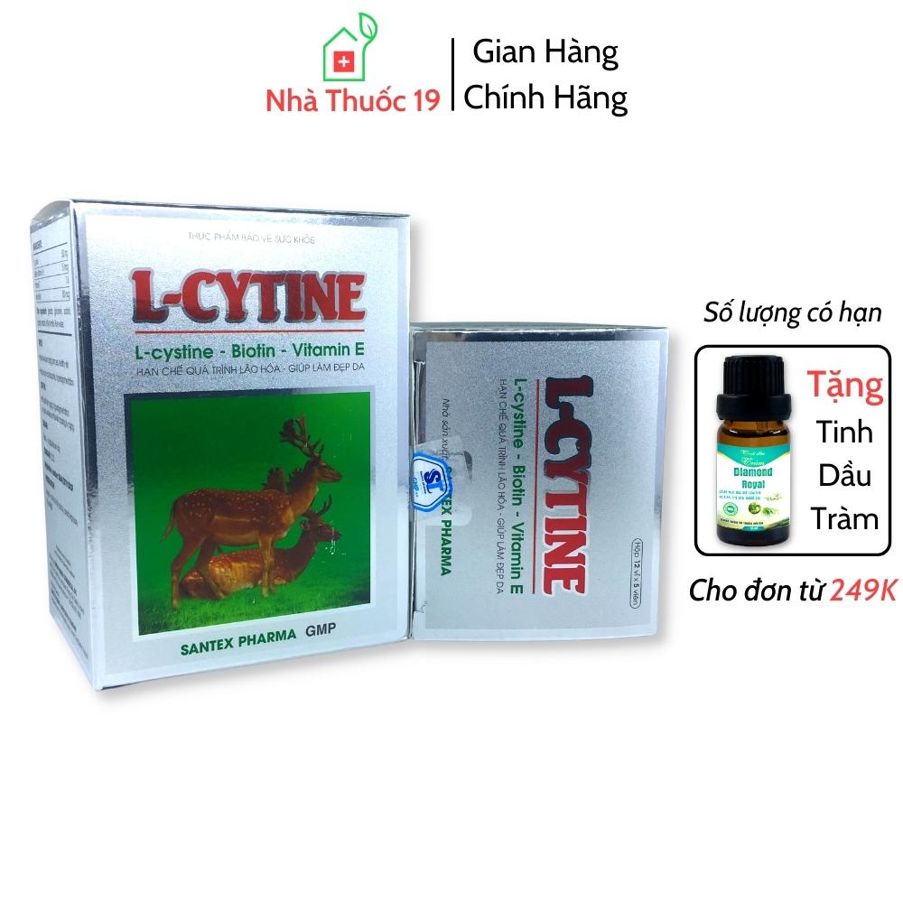 Viên Uống Giảm Rụng Tóc L-CYTINE với L-Cystine Giúp Làm Đẹp Da, Ngừa Gãy Và Rụng Tóc Hỗ Trợ Giảm Mụn