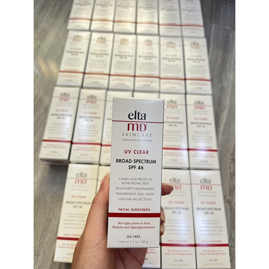 Kem Chống Nắng Elta MD, Elta MD SPF 46, Bản Không Màu