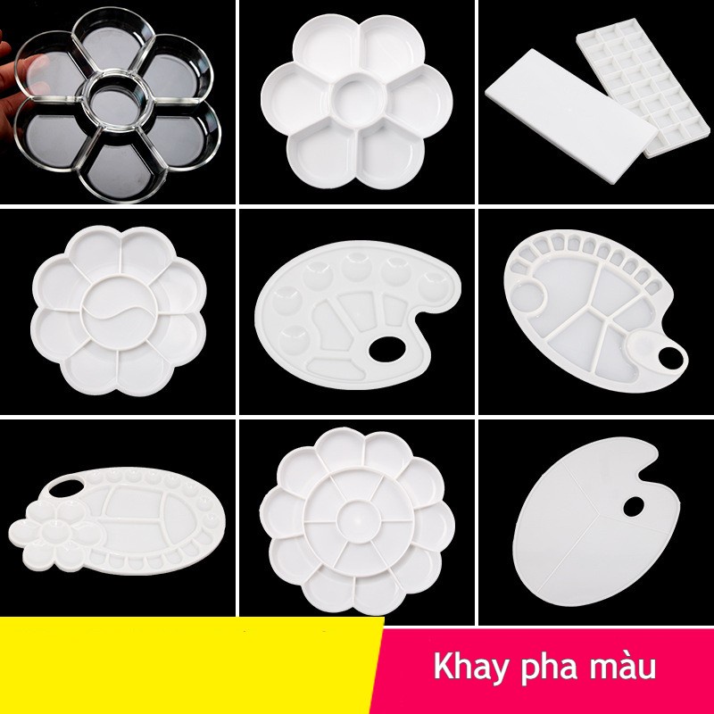 Khay pha màu , họa cụ vẽ , khay màu nước - B55