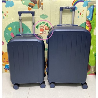 VALI NHỰA DU LỊCH KÉO TAY  MÀU XANH  ĐẬM DU LỊCH 24 INCH (VALI, VALI NHỰA, VALI DU LỊCH, VALI KÉO TAY)