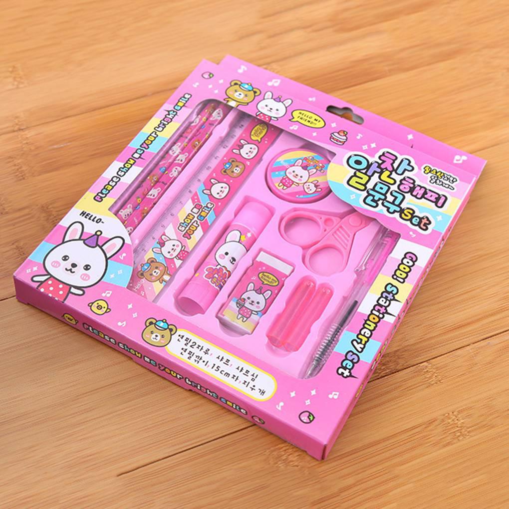 Bộ 10 Dụng Cụ Học Tập Dễ Thương Cho Bé