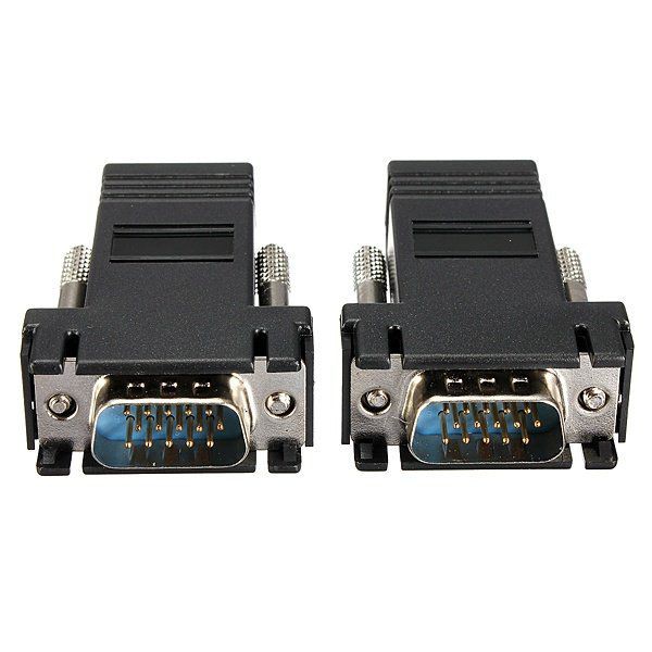 Bộ chuyển đổi kéo dài VGA to LAN - 30M Cat-5e/6e