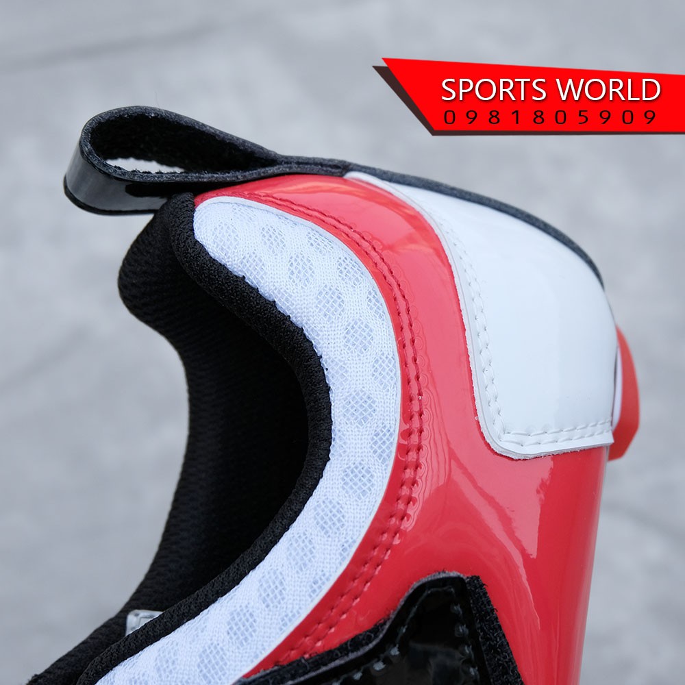 Giày can đế CARBON dòng TRIATHLON  SIDEBIKE SD-016 màu trắng đỏ
