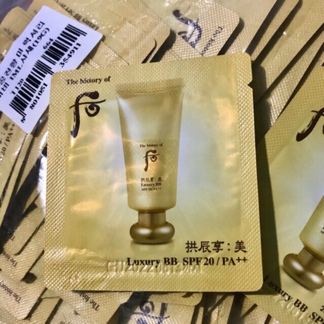 Combo 10 gói kem Whoo Mi Luxury BB Cream Hoàng Cung cao cấp