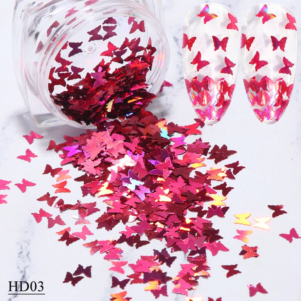 Kim Tuyến Trang Trí Móng Tay Hình Con Bướm 3D