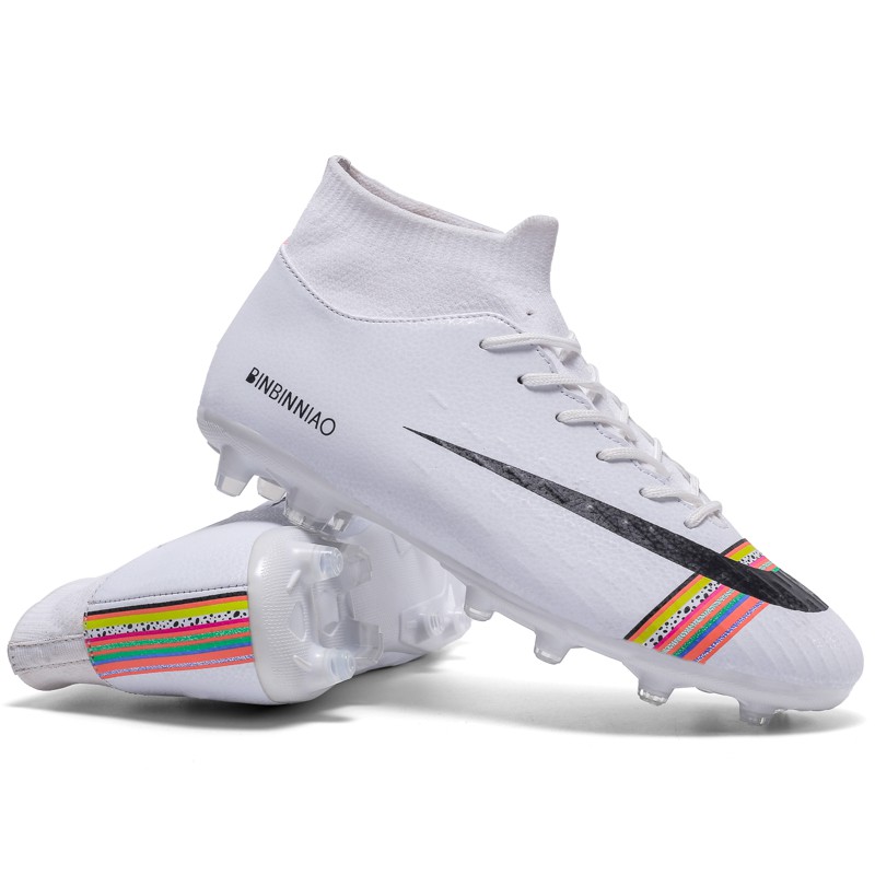 Giày đá bóng đinh cao thích hợp đá sân cỏ tự nhiên cỡ giày 35-45 FG Futsal