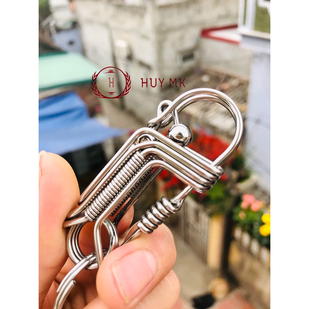 Móc khoá thủ công trúc quân tử