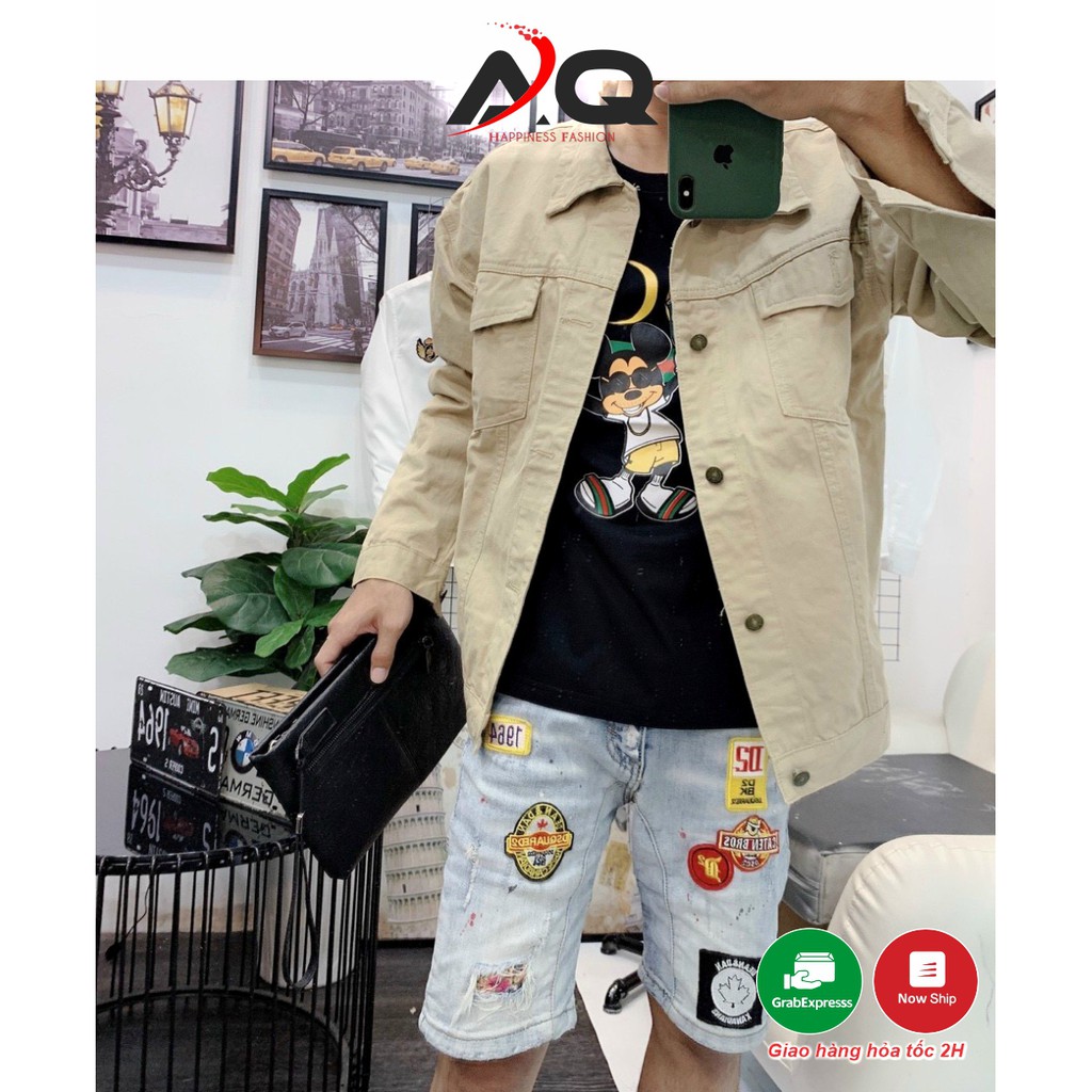 Áo Khoác kaki jean Nam Nữ❤️Áo chống nắng cho mùa Hè BTS Nhiều Màu Cực Chất Unisex KK011 - AQ STORE