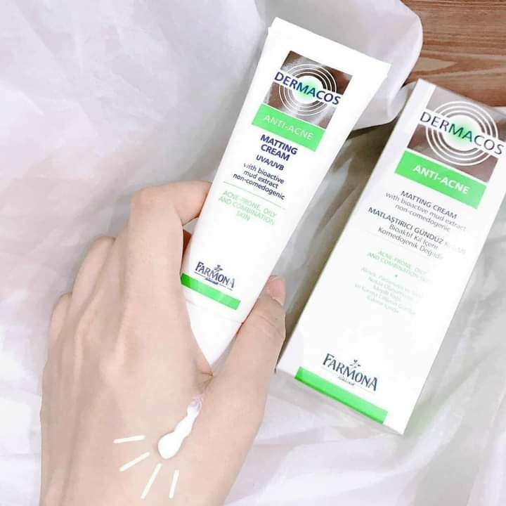 Kem Dưỡng Kháng Khuẩn Dermacos Farmona Anti Acne Matting Cream 50ml