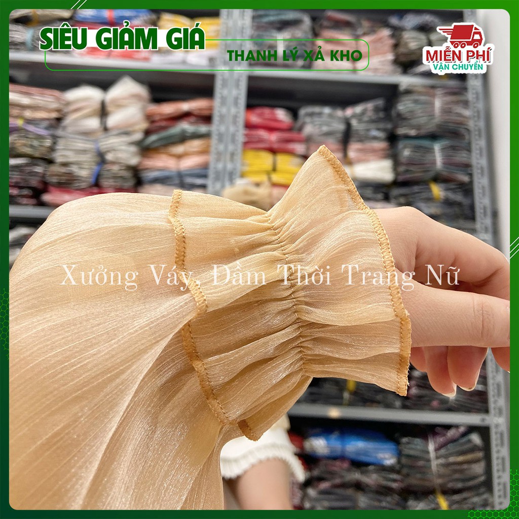 ✅ Cam Kết Ảnh Thật 100%✅ 🎯🎯  Áo Tơ Nhũ trễ vai tay bồng dài siêu sang chảnh, Áo croptop trễ vai Hot 2021 🌸