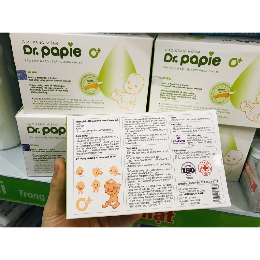 Gạc răng miệng Dr.papie