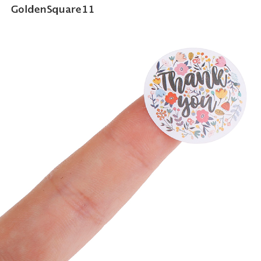 Cuộn 500 miếng dán trang trí sổ tay in chữ thank you dễ thương cho văn phòng