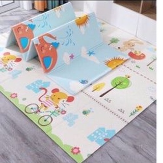 Thảm xốp phủ silicon xpe / mamoshi 2 mặt cho bé siêu êm1m8-2m