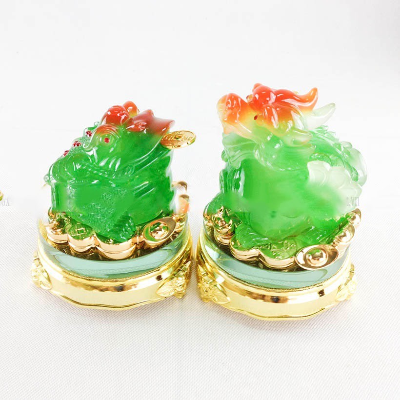 Bộ tượng Cóc Tỳ hưu phong thuỷ (thiềm thủ ngậm tiền) | BigBuy360 - bigbuy360.vn