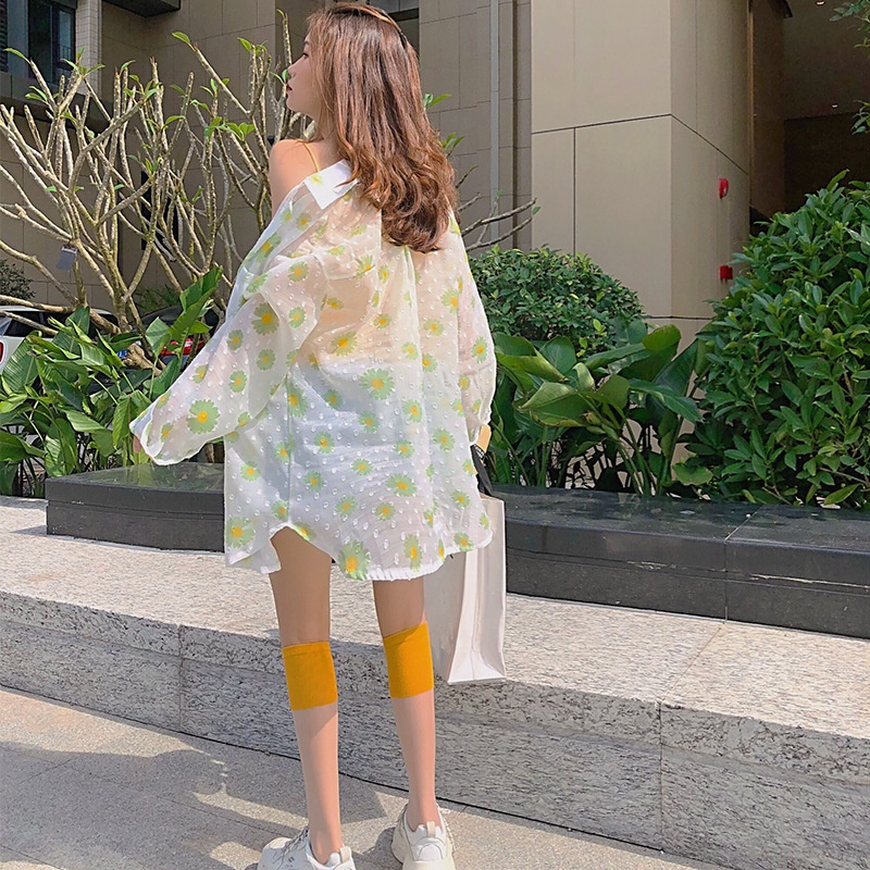 Áo khoác chống nắng IELGY tay dài dáng rộng thời trang cho nữ