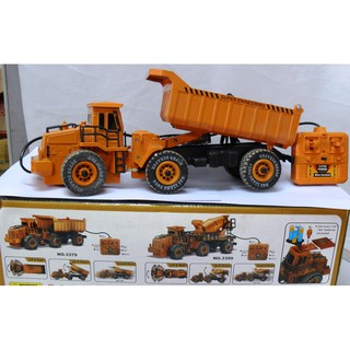 Xe công trình lớn, xe tải chở cát đá lớn dài 36cm nhìn như thật, điều khiển chạy trong phạm vi sợi dây. 3379