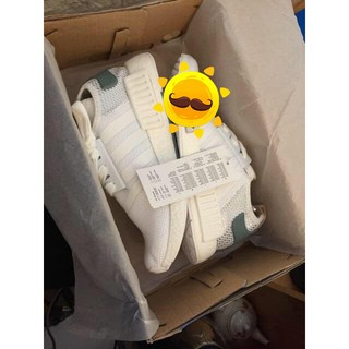 Giày Thể Thao NMD Trắng gót xanh