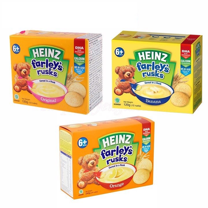 Bánh quy ăn dặm Heinz FARLEY cho bé từ 6 tháng