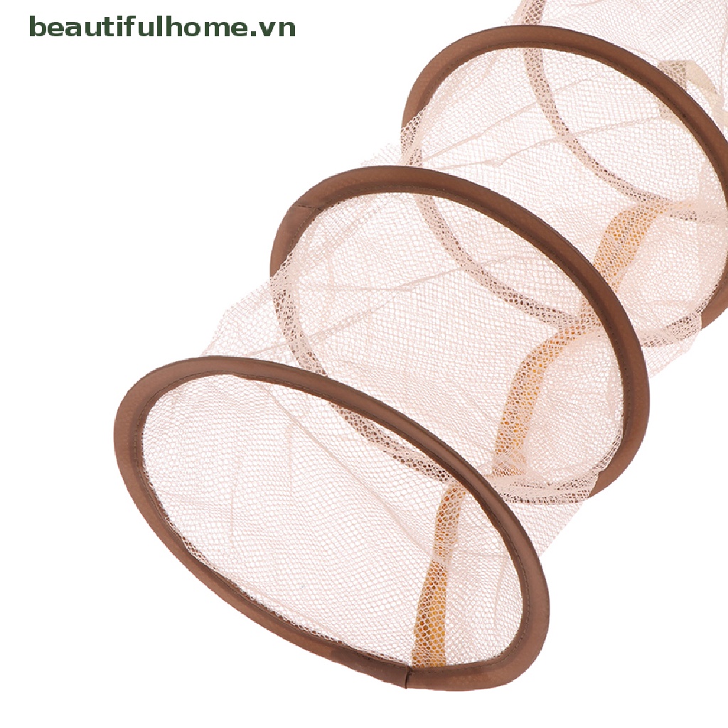 [beautifulhome] Giỏ Lưới Treo Phơi Đồ 3 Tầng Có Khóa Kéo [beauty]