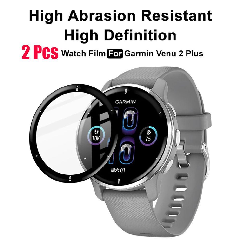 JONYE Set 2 Miếng Dán Viền Cong 3D 42MM / 46MM Bảo Vệ Đồng Hồ Garmin Venu 2 Plus