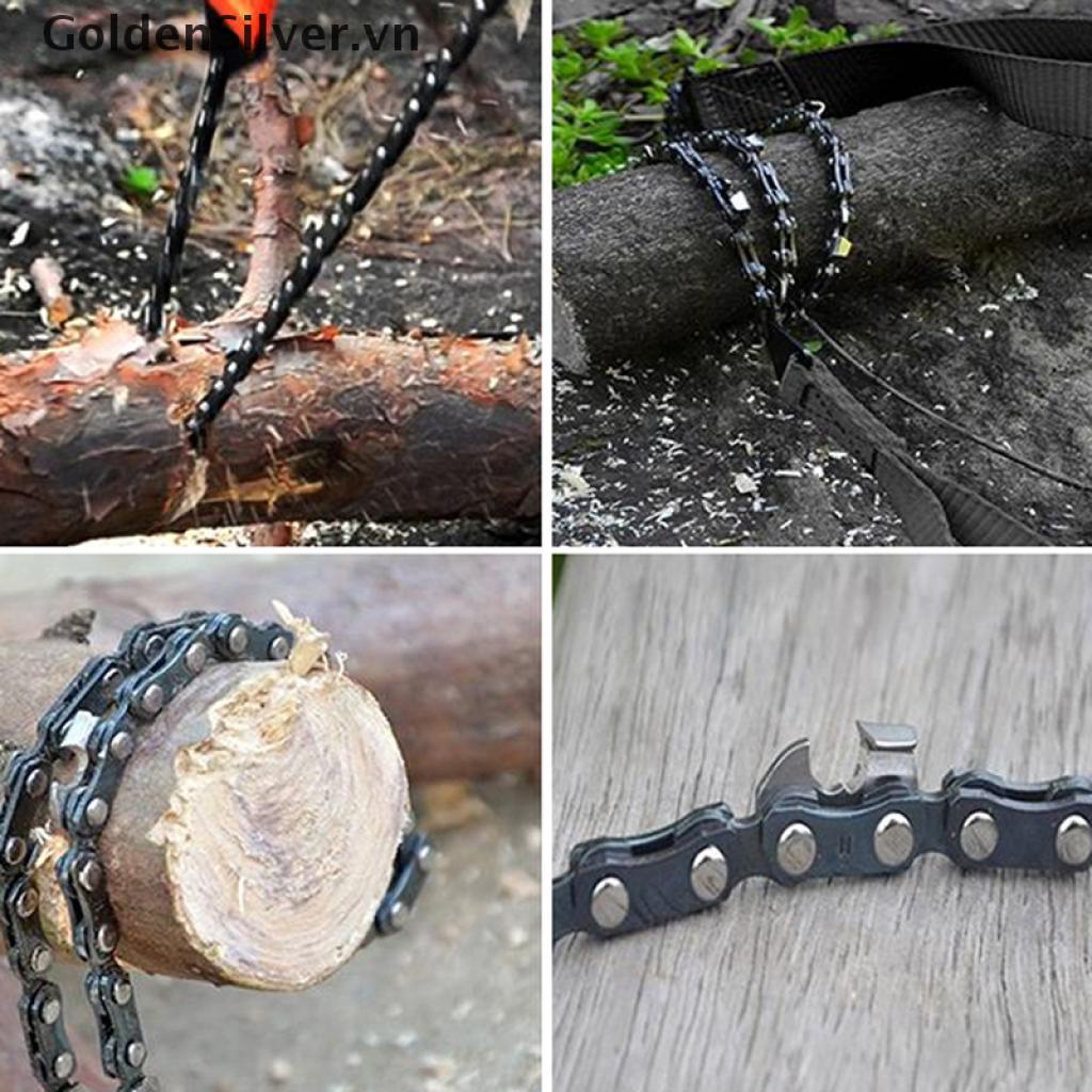 Cưa xích sinh tồn cầm tay bằng thép có thể gập lại tiện lợi
