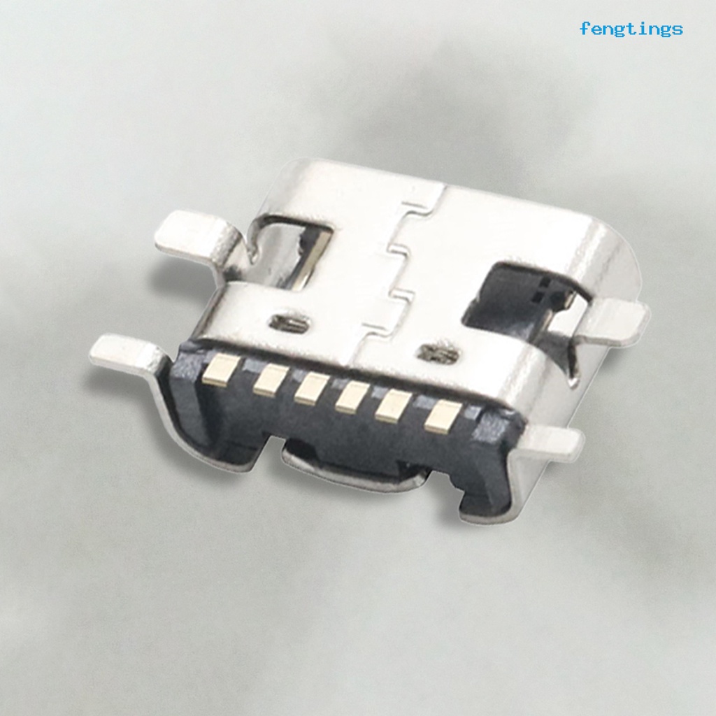 Set 10 Ổ Cắm Type-C 3.1 6pin SMT Bằng Thép Không Gỉ