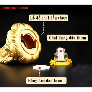 Tượng phật bà mạ vàng để ô tô