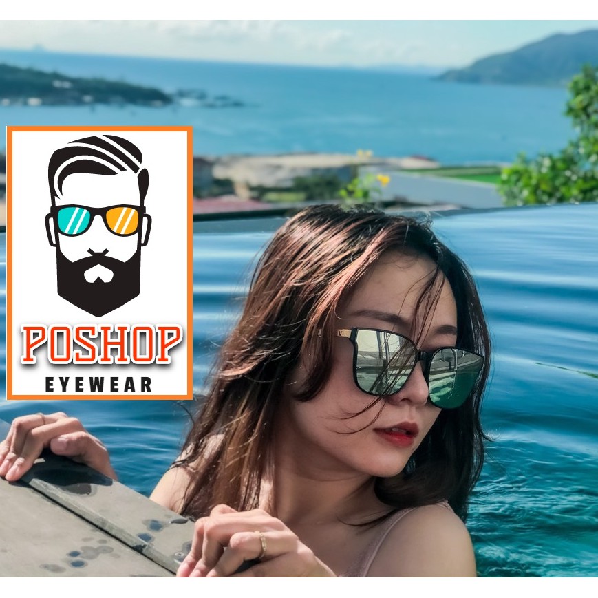 MẮT KÍNH mát FULLBOX HÃNG POSHOP kính râm NAM NỮ HÀN QUỐC GỌNG VUÔNG Kim loại CAO CẤP thời trang | BigBuy360 - bigbuy360.vn