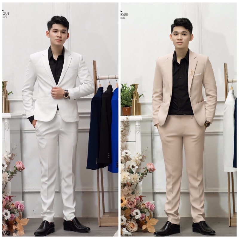 Bộ vest nam trẻ trung sang trọng, lịch lãm, nhiều màu sắc, Vest công sở, vest chú rể