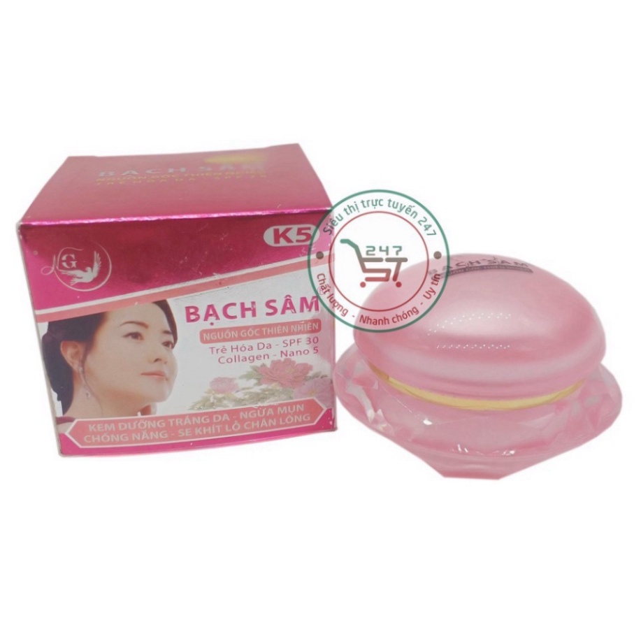 Kem dưỡng trắng Ngừa mụn Chống nắng Se khít lỗ chân lông da Bạch Sâm K1, K5, K10, K19