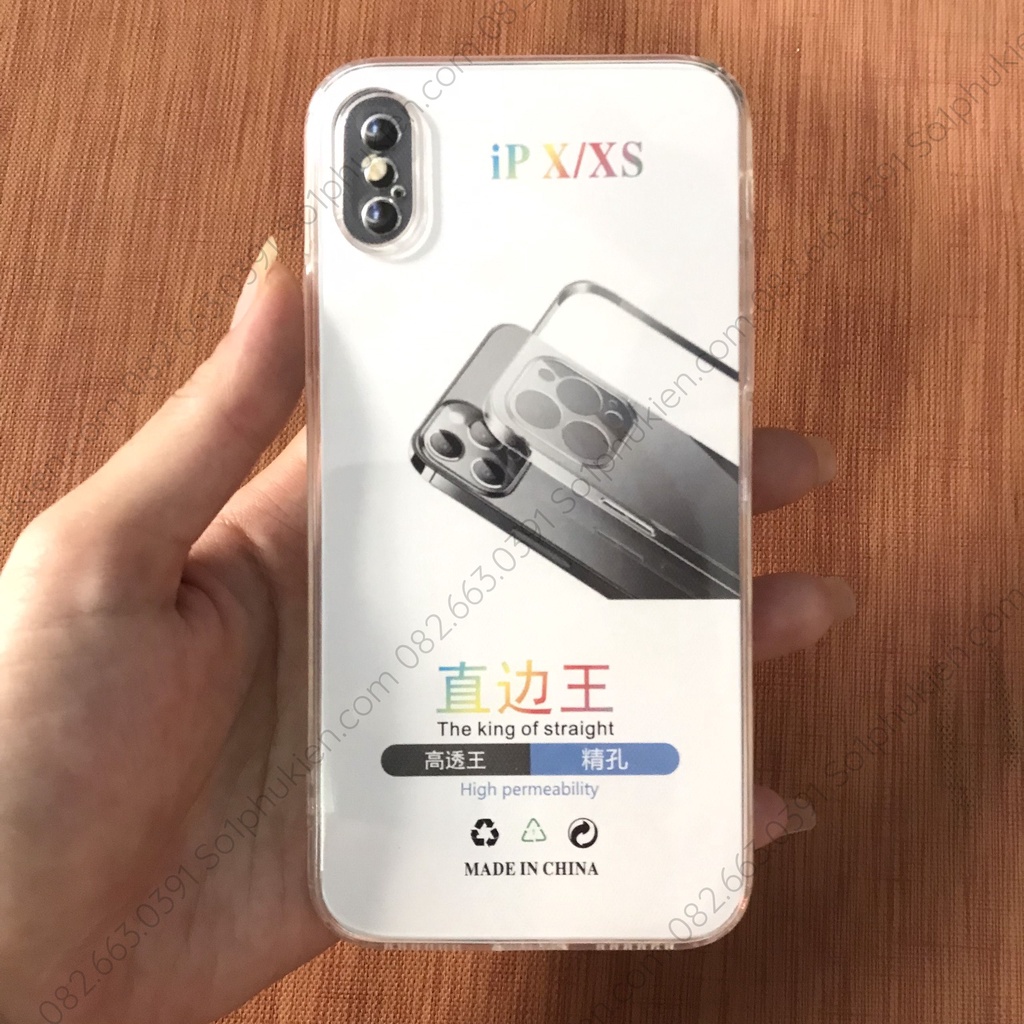 Ốp lưng Iphone XR / X / Xs / Xs max dẻo trong cao cấp, có bảo vệ cam bảo vệ máy bền đẹp