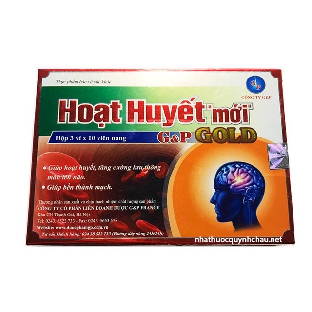 Hoạt huyết mới  - Hoạt huyết dưỡng não, giúp tăng cường tuần hoàn máu lên não
