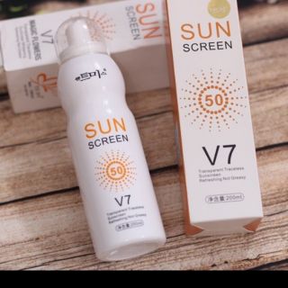 Xịt chống nắng Hàn Quốc Sun Screen V7 SPF 50+