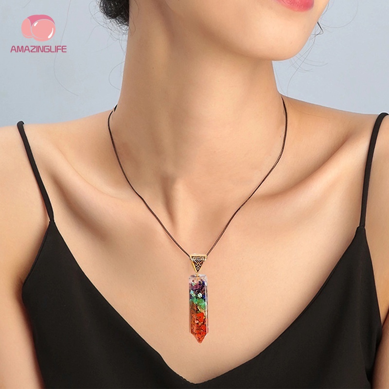 Vòng cổ Mặt Đá Đa Giác Thời Trang Cho Nữ