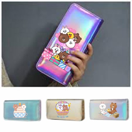 Ví gấu brown thỏ cony vịt sally VHI7 ví dẹt thời trang nhiều ngăn ví dáng dài cute dễ thương