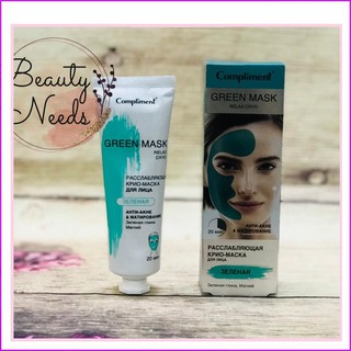 Mặt nạ giảm mụn Compliment Green Mask se khít chân lông, đều màu da