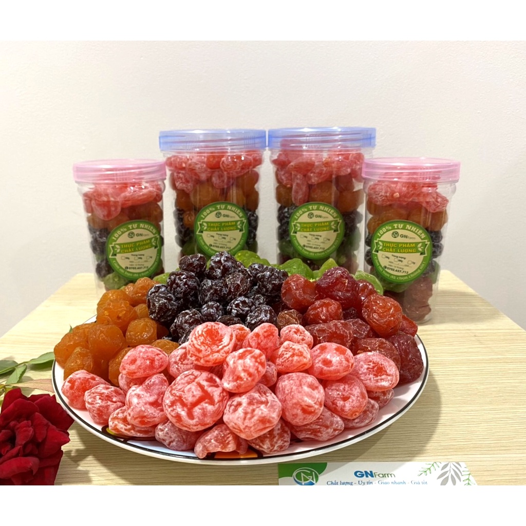 Mứt Ngũ Quả Sấy Dẻo Mix Đủ Loại Ô Mai Xí Muội Siêu Ghiền
