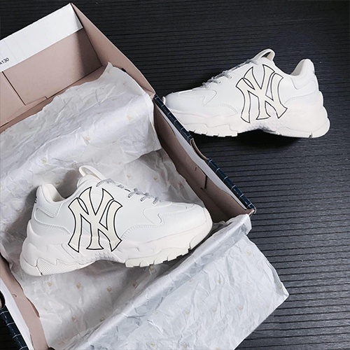 Giày_MLB Boston, Giày Sneaker Boston Da Bò Cao Cấp Đế Cao Tăng Chiều Cao Full Box Bill | BigBuy360 - bigbuy360.vn
